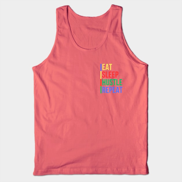 Hustle Routine (Mood Colors) - Pocket ver. Tank Top by Mood Threads